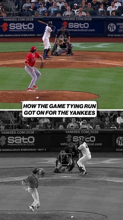 A brutal error by Zach Neto and Oswald Peraza led to the Yankees walking it off 😳