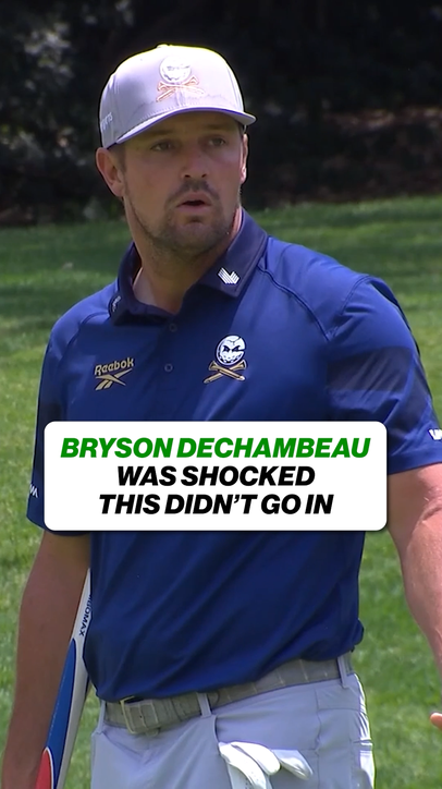 Bryson's short putt was WAY OFF 😮