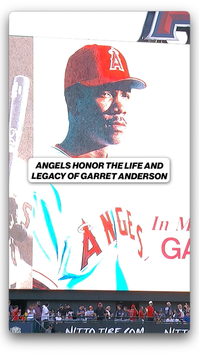 Moment of silence at Angel Stadium after the passing of Garret Anderson
