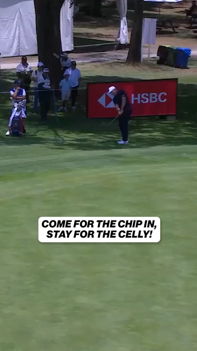 Lee Westwood HYPED to make this chip-in⛳️