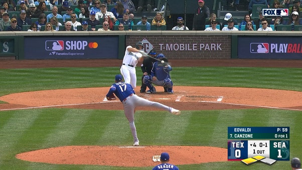 Dominic Canzone drives in two runs with single as Mariners extend lead over Rangers