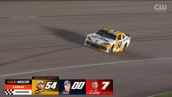 FINAL LAPS: Taylor Gray takes the checkered flag at Kansas Lottery 300