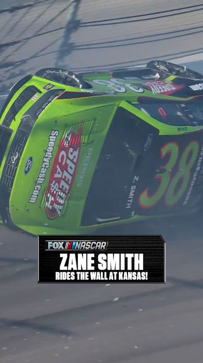 Zane Smith went for a WILD ride last year at Kansas 👀