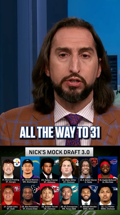 Nick predicts the Eagles pick Alabama's Kadyn Proctor instead of WR in his Mock Draft 3.0 👀 