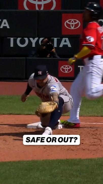 After further review, the call stands and Jose Ramirez was ruled safe at first base, do you agree? 🤔