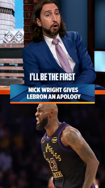 Nick Wright offers LeBron an apology after the Lakers go up 2-0 😅