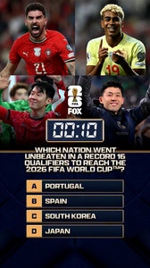 49 days until the FIFA World Cup on FOX! Which nation went unbeaten in a record 16 qualifiers to reach FIFA World Cup 2026 ⁉️🌎🏆