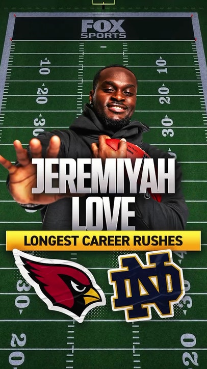 A look at Jeremiyah Love's longest career rushes 🔥💨