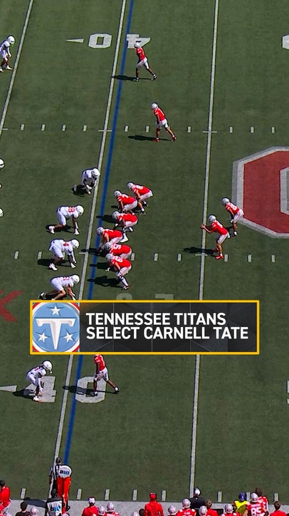 With the fourth pick in the draft, the Titans select WR Carnell Tate 🔥