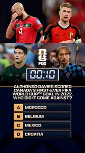 48 days until the FIFA World Cup on FOX! Alphonso Davies scored Canada’s first-ever FIFA World Cup goal at Qatar in 2022. Who did it come against ⁉️🌎🏆