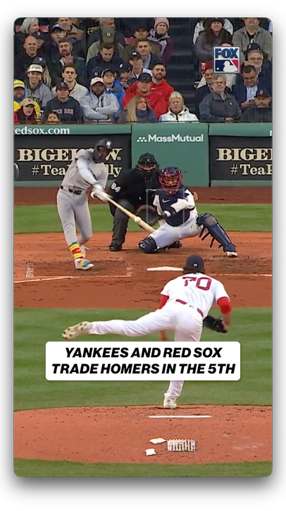 The Yankees briefly tied up the game before the Red Sox took the lead right back!