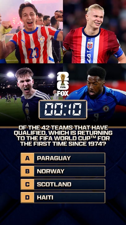 47 days until the FIFA World Cup on FOX! Of the 42 teams that qualified prior to the draw, which is returning to the FIFA World Cup for the first time since 1974 ⁉️🌎🏆