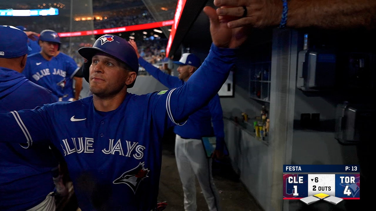 Andrés Giménez hits a rbi double to give Toronto Blue Jays lead over Cleveland Guardians