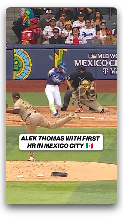 The Team Mexico mainstay in the WBC hits the first homer in the Mexico City Series! 🇲🇽