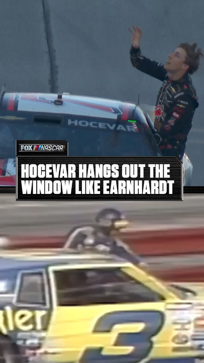 Hocevar recreates ICONIC NASCAR Moment 👀