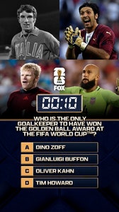 45 days until the FIFA World Cup on FOX! Who is the only goalkeeper ever to have won the Golden Ball award at the FIFA World Cup ⁉️🌎🏆