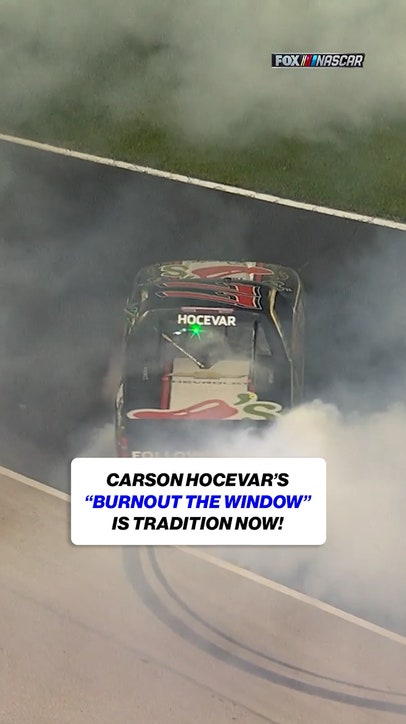 Does Carson Hocevar have a signature celebration?