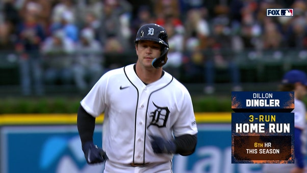 Dillon Dingler crushes three-run home run, giving Tigers early lead over Rangers