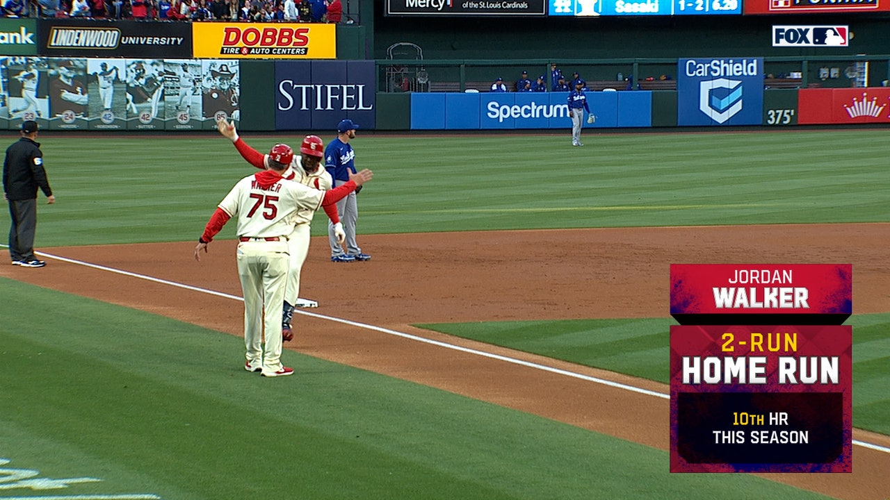Jordan Walker crushes two-run home run, giving Cardinals lead over Dodgers