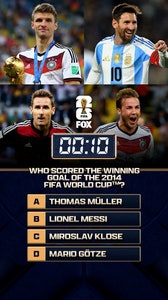 39 days until the FIFA World Cup on FOX! Who scored the winning goal of the 2014 FIFA World Cup final ⁉️🌎🏆