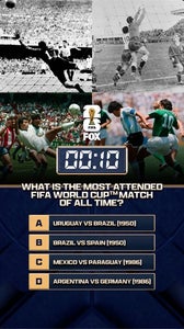 What is the most attended FIFA World Cup match of all-time ⁉️