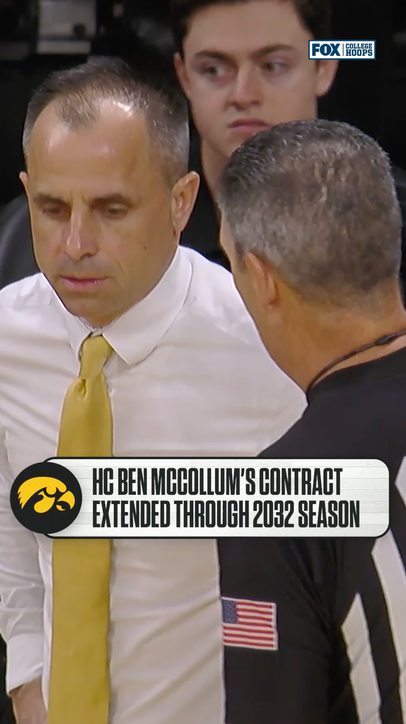 University of Iowa announced Ben McCollum’s contract has been extended through the 2032 season