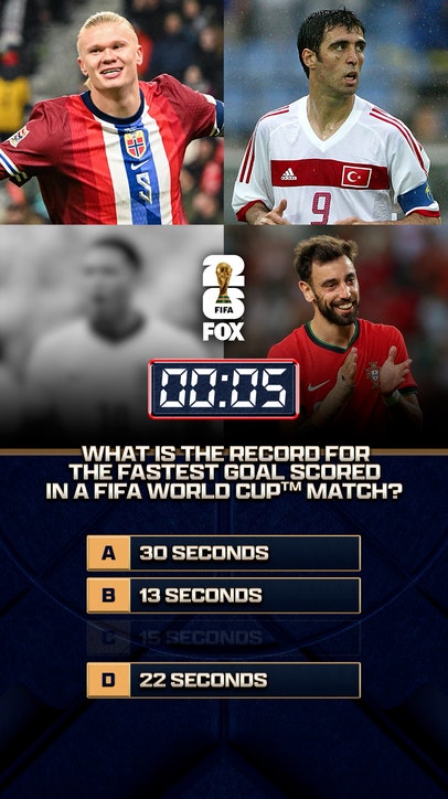 30 days until the FIFA World Cup on FOX! What is the record for the fastest goal scored in a FIFA World Cup match βοΈ