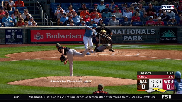Keibert Ruiz smashes three-run homer to give Nationals early lead over Orioles