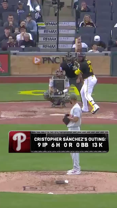 A career-high 13 strikeouts for Cristopher Sanchez in a complete-game shutout!