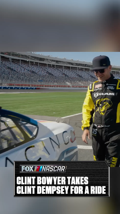 Clint Bowyer gives Clint Dempsey the full NASCAR experience 😅