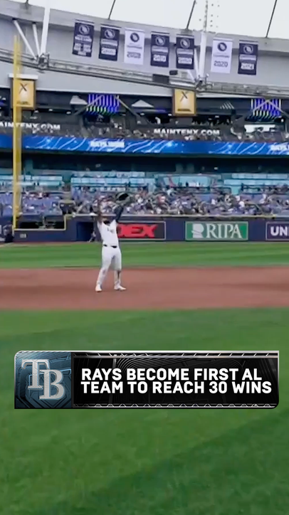The Rays are the first American League team to reach the 30-win mark this season 👏