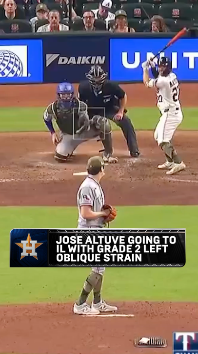 Jose Altuve is headed to the IL