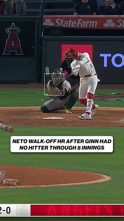JT Ginn entered the ninth giving up no hits, Adam Frazier singled and Zach Neto walked it off 🤯