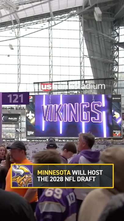 Minnesota will host the 2028 NFL Draft, the NFL has announced