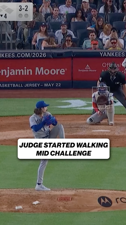 Aaron Judge knew immediately that he had a walk 😮‍💨