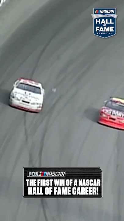 The first win of a NASCAR Hall of Fame career!