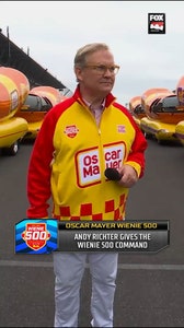 Andy Richter with the Wienie 500 command 🌭