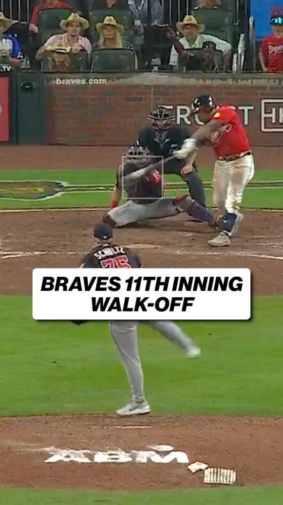The Braves walk it off against the Nationals in the 11th! 🔥