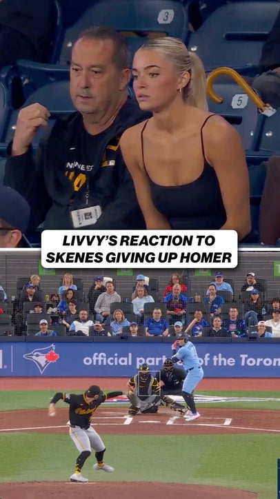 George Springer put Livvy Dunne in a bad mood early in this game 😤