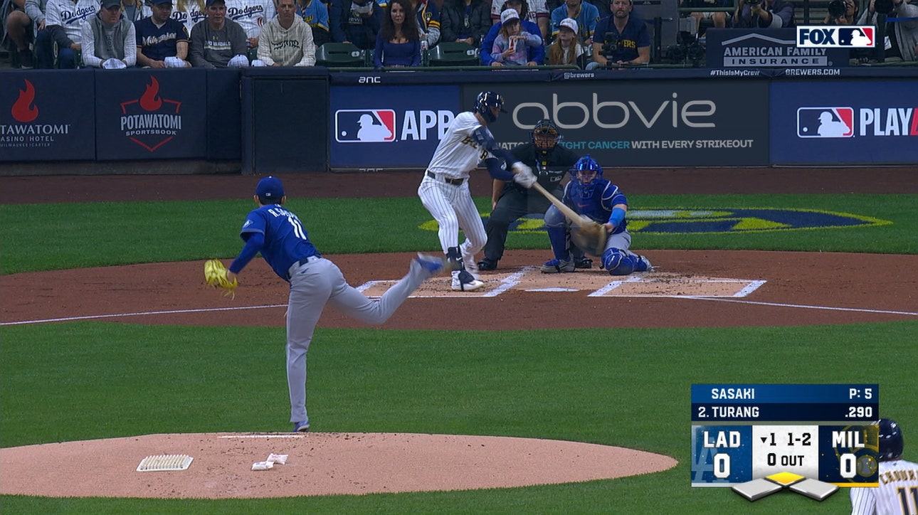 Brice Turang and Sal Frelick Drive In Runs as Brewers Take Lead Over Dodgers