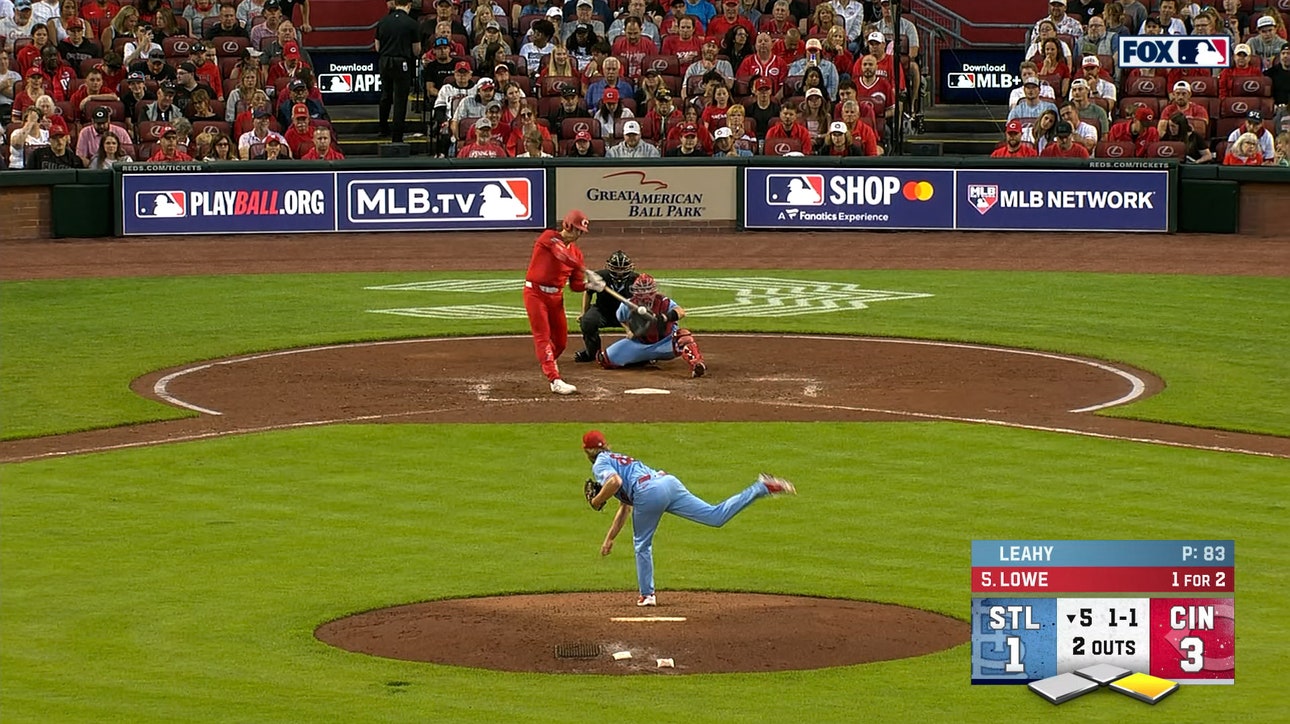 Nathaniel Lowe extends Reds' lead with two-run homer vs. Cardinals