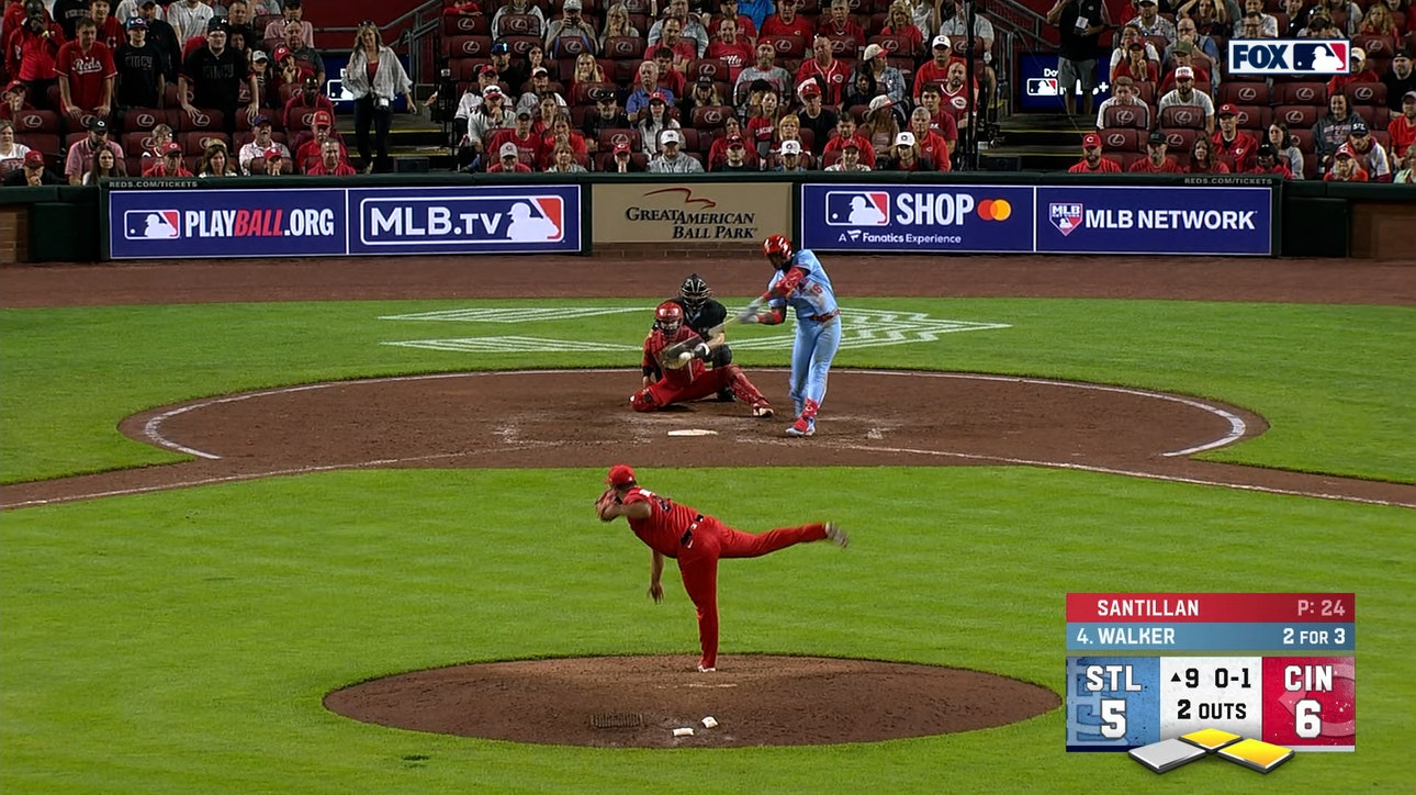Jordan Walker ties game for Cardinals with clutch two-out RBI in the ninth vs. Reds 