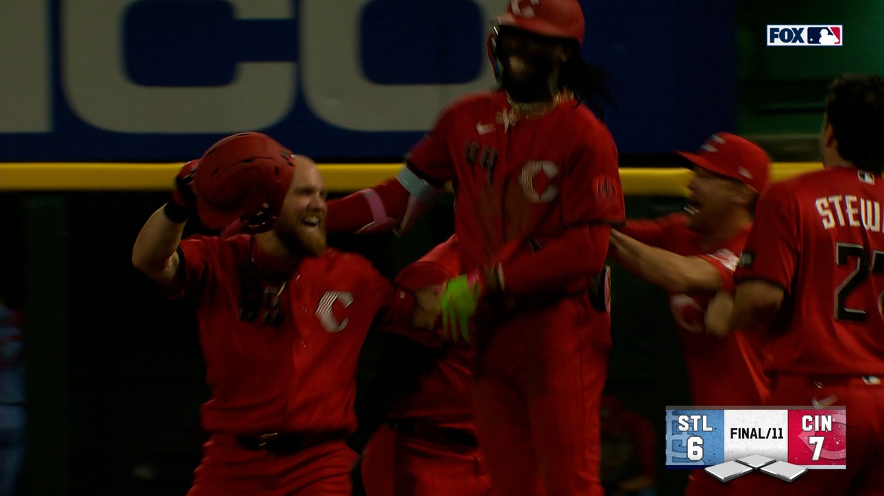 Blake Dunn makes diving catch to save run for Reds, then walks off Cardinals in 11th inning