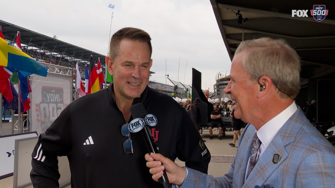 Indiana HC Curt Cignetti describes test driving INDYCAR, gives advice to drivers ahead of Indy 500 