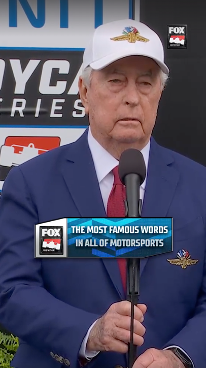 Roger Penske gives the starting command at the 2026 Indy 500 🗣️