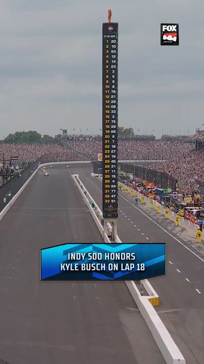 A tribute to Kyle Busch on Lap 18 of the Indy 500 ❤️ 