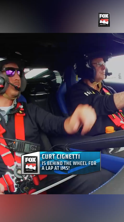 Indiana Football's Curt Cignetti is locked in behind the wheel.
