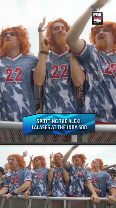 Spotting the Alexi Lalases at the Indy 500