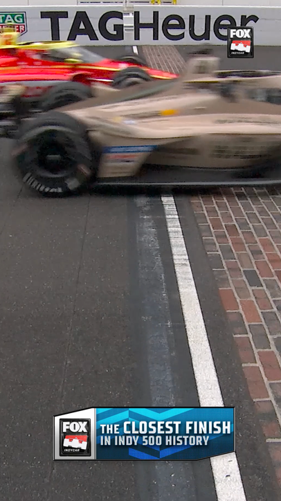 The closest finish in INDY 500 history 😱 🤯