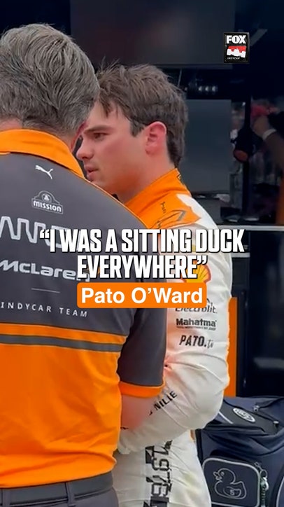 Pato O'Ward's reaction to the final laps of the Indy 500
